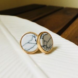 Marble Stud Earrings